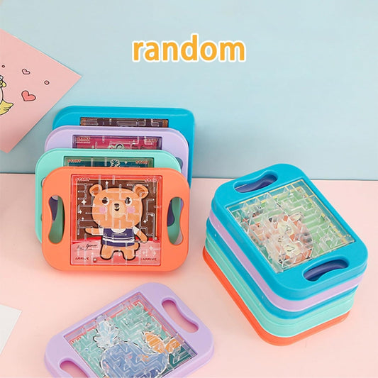 Cartoon Animal Handheld Balance Ball Maze Toy